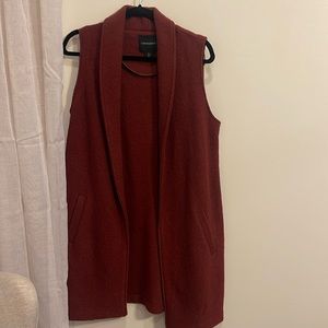 Long sleeveless cardigan